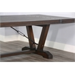 Pemberly Row 9-Piece Solid Wood Extension Dining Set with Metal Stretchers