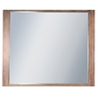 Pemberly Row Solid Wood Frame Dresser Mirror in Buckskin Finish