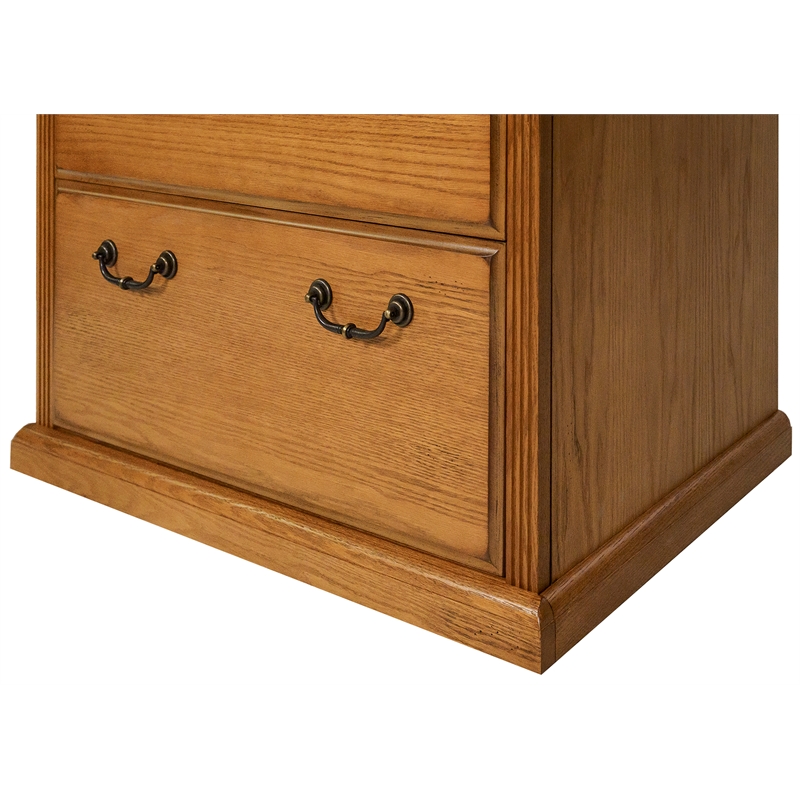 Pemberly Row 2-Drawer Lateral File Cabinet with Ball Bearing Glides in Natural