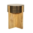 Pemberly Row 3-Piece Mango Wood Cocktail and End Table Set in Bronze