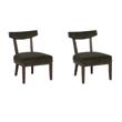 Pemberly Row Side Chairs in Green Velvet & Solid Beechwood -  Set of 2
