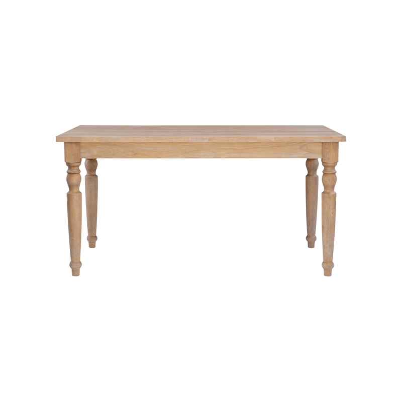 Pemberly Row Dining Room Set - 6 Upholstered Chairs and Oak Wood Table