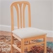 Pemberly Row 5-Piece Dining Set - Oak Table & Slat Back Chairs in Natural
