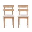 Pemberly Row 7-Piece Dining Set - Double Pedestal Table & 6 Ladder Back Chairs