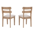 Pemberly Row 7-Piece Dining Set - Double Pedestal Table & 6 Ladder Back Chairs