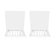 Pemberly Row Dining Table Set with 6 Chairs in White Glossy Lacquer Finish
