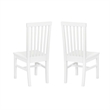 Pemberly Row Dining Table Set with 6 Chairs in White Glossy Lacquer Finish