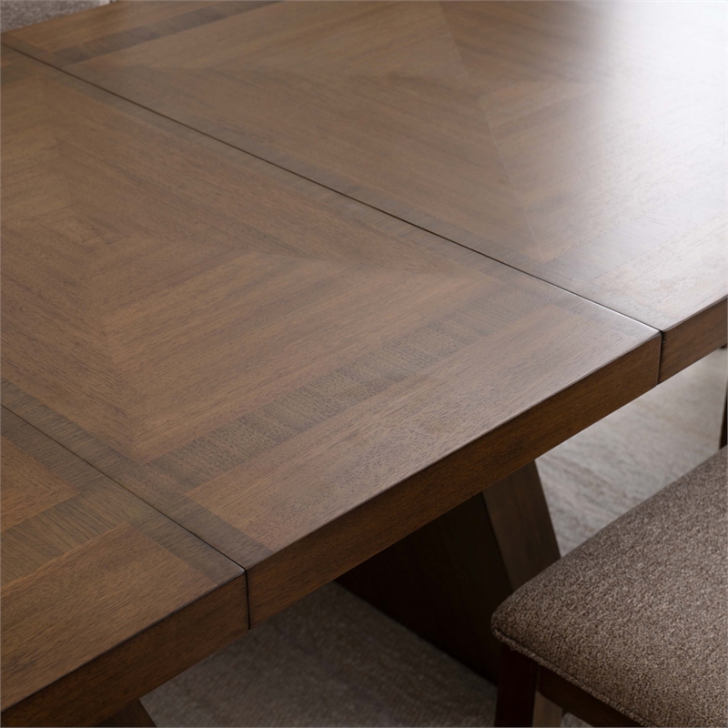 Pemberly Row Dining Set with Extendable Table and 4 Chairs