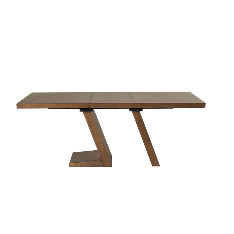 Pemberly Row Dining Set with Extendable Table and 4 Chairs