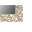 Pemberly Row Gray Floral Carved Solid Wood Mango 5-Piece King Bedroom Set
