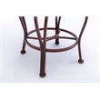 Pemberly Row Metal Swivel Bar Stool with Slate Mosaic in Brown/Beige