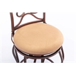 Pemberly Row Metal Swivel Bar Stool with Slate Mosaic in Brown/Beige