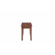 Pemberly Row Rubberwood Dining Bench with Protective Floor Glides in Walnut