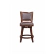 Pemberly Row Contemporary Swivel Counter Stool in Cappuccino