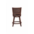Pemberly Row Contemporary Swivel Counter Stool in Cappuccino