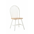 Pemberly Row Windsor Farmhouse 5 Piece Dining Set in Cream and Natural