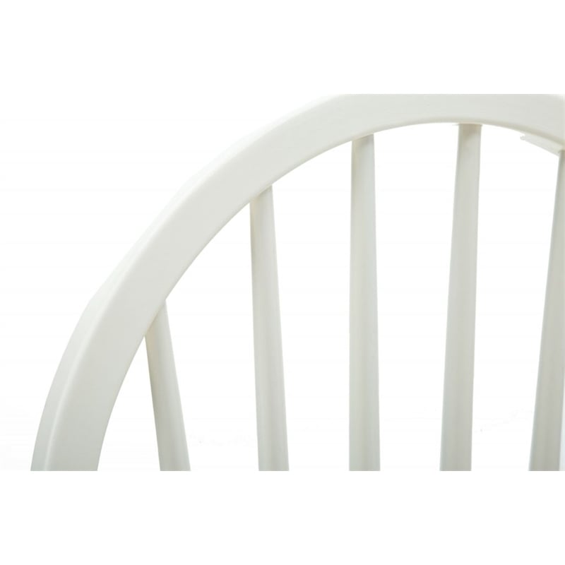 Pemberly Row Contemporary Hardwood Dining Chairs in Cream and Natural - Set of 2