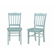 Pemberly Row 5-Piece Rubberwood Dining Set in Aspen Valley Light Blue