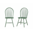 Pemberly Row 5 Piece Rubberwood Dining Set in Equestrian Green