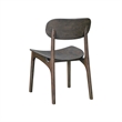 Pemberly Row Mid-Century Dining Chairs in Carbonite Brown (Set of 2)