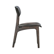 Pemberly Row Mid-Century Dining Chairs in Carbonite Brown (Set of 2)