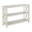 Pemberly Row Contemporary Wood Entryway Table in Antique White