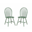 Pemberly Row 6 Piece Rubberwood Dining Set in Equestrian Green