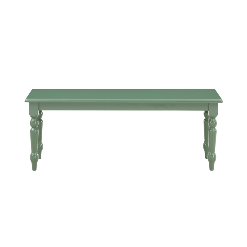 Pemberly Row 6 Piece Rubberwood Dining Set in Equestrian Green