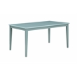 Pemberly Row 6pc Rubberwood Dining Set with Bench in Aspen Valley Blue