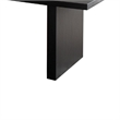 Pemberly Row 80 Inch Mango Wood Dining Table with Wide Panel Legs in Black