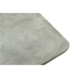 Pemberly Row 71 Inch Rectangular Faux Concrete Dining Table with Pillar Base