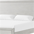 Pemberly Row Queen Bed with Framed Headboard and Footboard in Rustic White