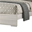 Pemberly Row King Bed with LED Headboard in White Wash and Stone Gray