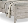 Pemberly Row King Bed with Headboard Shelves and Lighting in White Wash