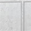 Pemberly Row King Bed with Panel Design and Silver Accents in Creamy White