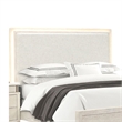Pemberly Row King Bed with LED Upholstered Headboard in Weathered Gray