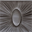 Pemberly Row Queen Bed with Gray Pleated Velvet Upholstery in Silver