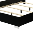 Pemberly Row King Size Bed with LED Headboard in Piano Black
