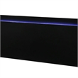 Pemberly Row Queen Size Bed with LED Headboard in Piano Black