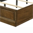 Pemberly Row Full Size Bed with Panel Headboard in Walnut Brown