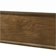 Pemberly Row Full Size Bed with Panel Headboard in Walnut Brown