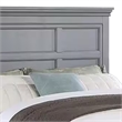 Pemberly Row Full Bed with Crown Molding and Storage Drawers in Gray