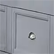Pemberly Row Full Bed with Crown Molding and Storage Drawers in Gray