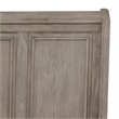 Pemberly Row Queen Bed with Footboard Storage Drawers in Gray
