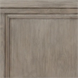 Pemberly Row Queen Bed with Footboard Storage Drawers in Gray