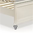 Pemberly Row Full Size Bed with Radial Arch Headboard in Pearl White