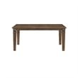 Pemberly Row Extendable Dining Table with Leaf in Light Brown