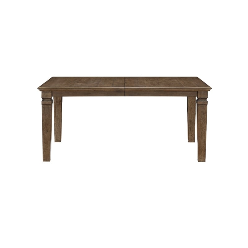 Pemberly Row Extendable Dining Table with Leaf in Light Brown