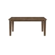 Pemberly Row Extendable Dining Table with Leaf in Light Brown