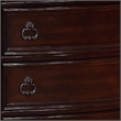 Pemberly Row 5-Drawer Wooden Chest with Engraved Details & Marble Top